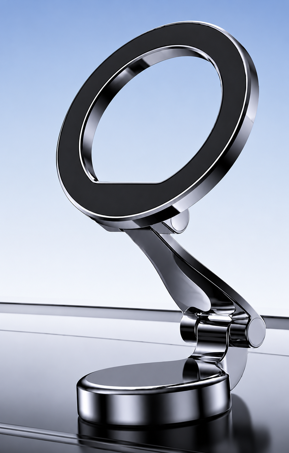 MagSafe-Compatible Foldable Car Phone Mount – 360° Rotation