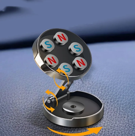Foldable Magnetic Phone Holder with Adjustable Arm